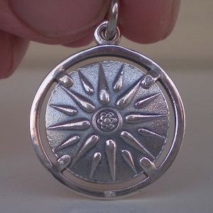 Star of Macedonia Silver Pendant 925 - Alexander the Great -Vergina Sun- Philip