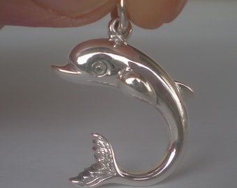 Dolphin Sterling Silver Pendant - High Quality HandMade Pendant From Greece
