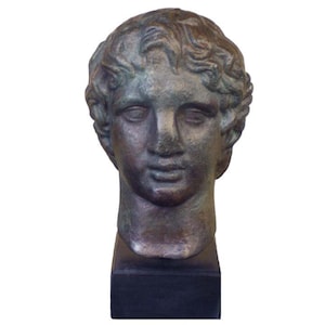 Replica Bust of Alexander the Great, Greek Military Leader, Ancient History Decor, Home Office Decor, Gift for History Buff