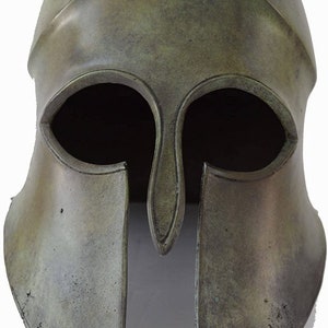 Corinthian Bronze Helmet Spartan Warriors Hoplites-Ancient Greek History-Museum Copy of Ancient Greek Helmet-Ancient Olympia Gift for Him