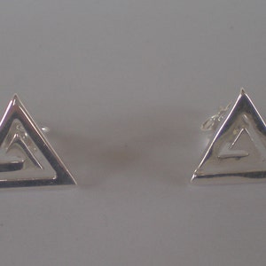 Ancient Greece Meander Sterling Silver 925 Earrings - Symbol Of Infinity - Quality Jewelry - Greek Key Design Earrings - Meandros Motif