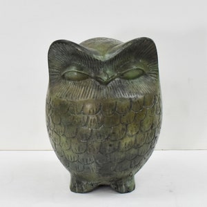 Owl of Athena-Bronze Figure-Symbol of Knowledge Wisdom Intelligence Insight Erudition-Ancient Greece-Goddess Sacred Bird