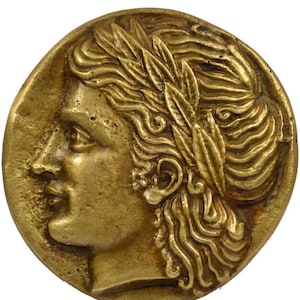 Apollo Head Bronze Paperweight - Presse Papier - Olympian God of Music, Poetry,Oracles, Prophecy, Healing, Light - Ancient Greek Religion