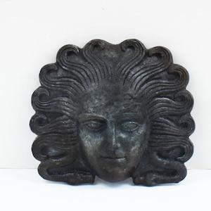 Mini Decorative Mask of Medusa-Gorgon Medousa-Ancient Greek Mythology-Theatre-Drama -Tragedy & Comedy-Bronze Colour Effect