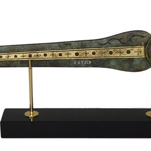 Hector&#39;s Sword-Prince of Troy-Hero of Trojan War-Homer Iliad -Ancient Greek Mythology Bronze Decorative Item with Marble Base Desktop Decor