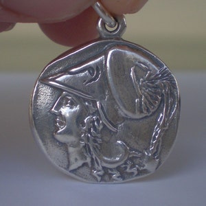 Venus-Mythical Horse Pegasus Silver Earrings Goddess Aphrodite Corinth Drachm 