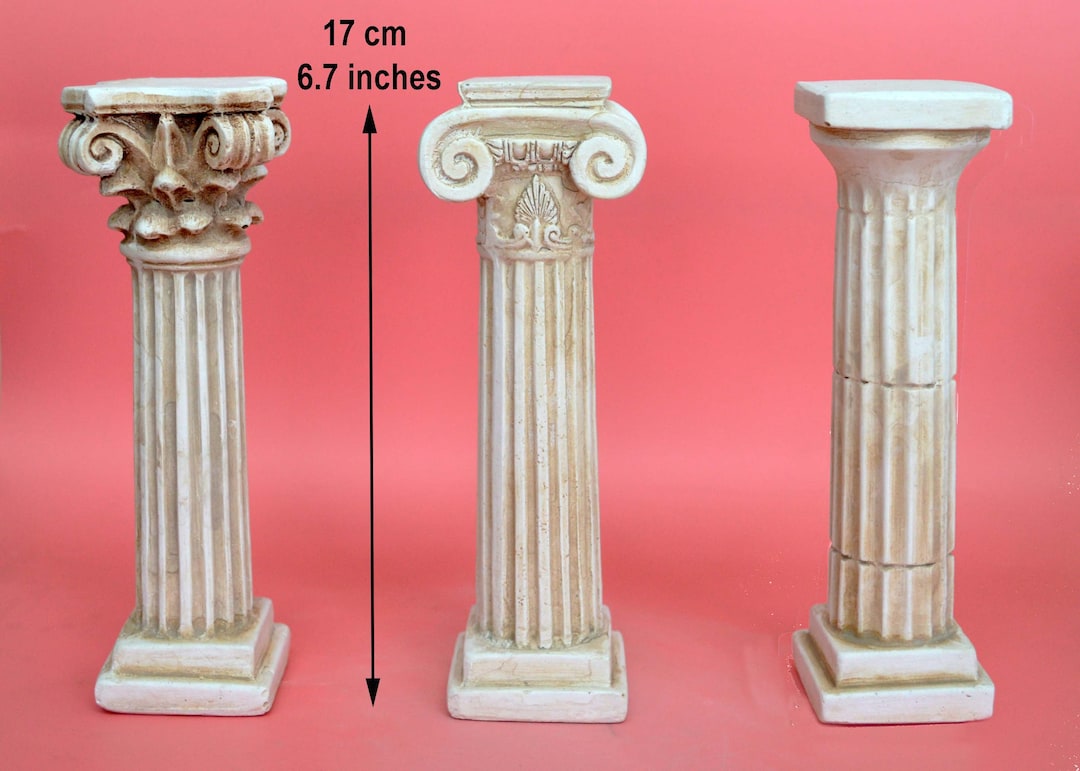 Set of the 3 Orders (columns) of Ancient Greek Architecture Doric