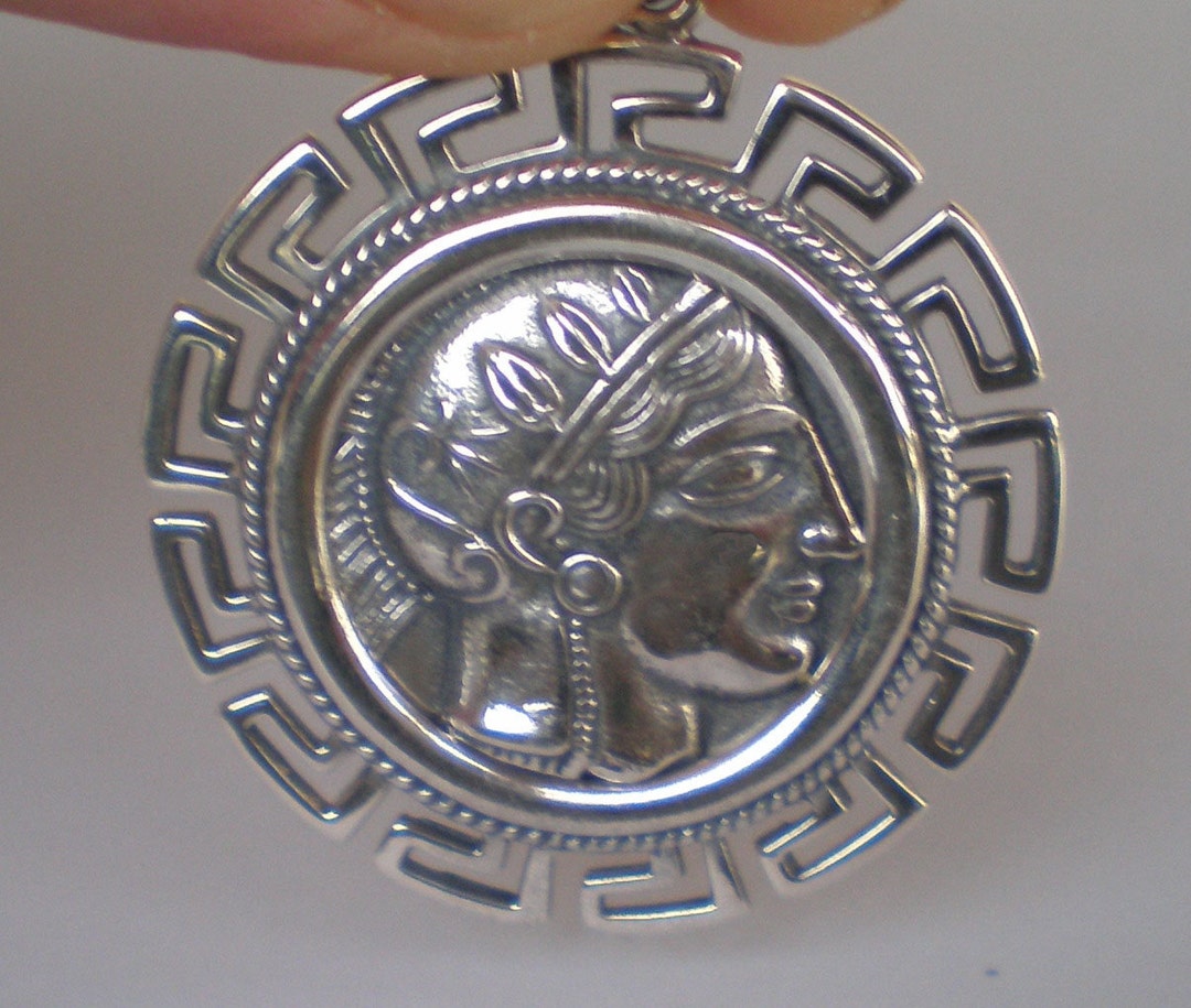 Hibou D'Athéna Sagesse Pendentif Plaqué Or Petite Réplique