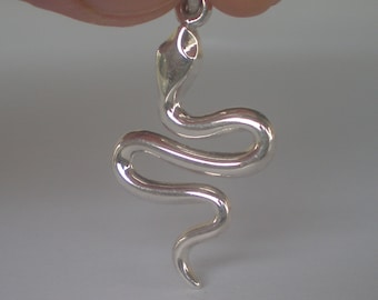Minoan Snake Silver Pendant - Ancient Greece - Crete - High Quality Item