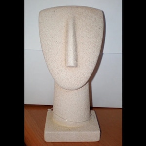 Cycladic Head Idol Porestone Cycladic Head Bust Ancient Greek Art Minimal Art Gift Idea for Home Decoration Museum Copy Desktop Decoration
