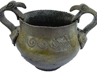 Bronze Kantharos-Cantharus Cup with Griffins as Handles-Legendary Creature-Guardian & Protector-Symbol of Strength,Valor,Power,Authority