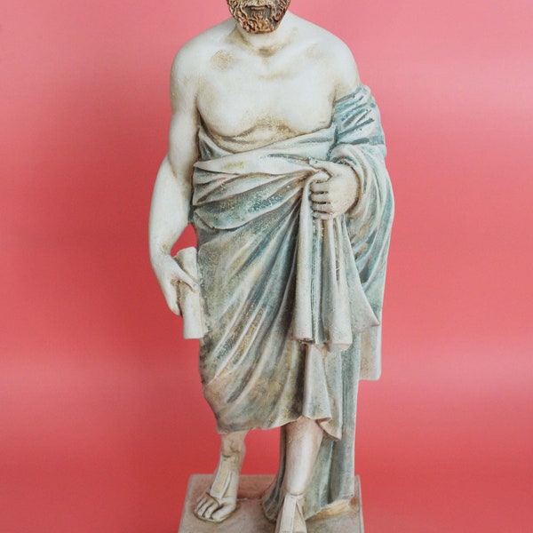 Plato Statue Plato Figure Desktop Decorative Sculpture Lightly Colored Ancient Greek Philosopher Gift Idea for Philosophy Lovers