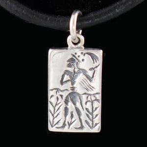 Prince of the Lilies Sterling Silver Pendant-Inspired by Fresco from The Palace of Knossos-Minoan Art-Crete-Ancient Greece