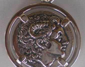 Alexander der Große Makedonien König Lysimachos Silbermünzen Anhänger