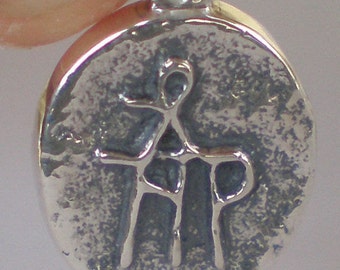 Byzantine 925 Sterling Silver Monogram Pendant