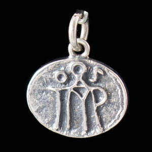 Silver Pendant Byzantine Monogram Pendant in 925 Sterling Silver Jewel Silver Charm Gift for Him Gift For Her Greek Culture