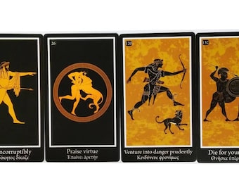 Delphic Oracle cards - Temple of Apollo at Delphi Greece - Pythia power of prophecy from omphalos of world - Predict your future