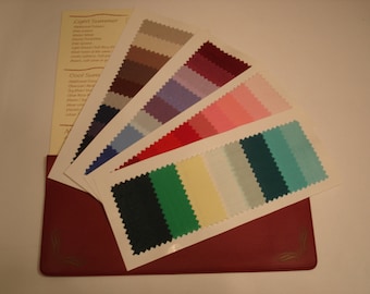 NEW Winter Colour Guides containing more colours, Now 42 precisely coloured fabric swatches including Tonal Blend shades & Great Notes.