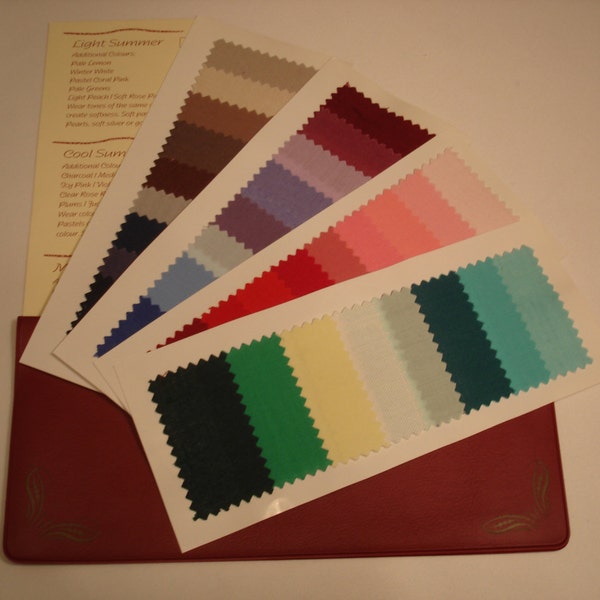 NEW Winter Colour Guides containing more colours, Now 42 precisely coloured fabric swatches including Tonal Blend shades & Great Notes.