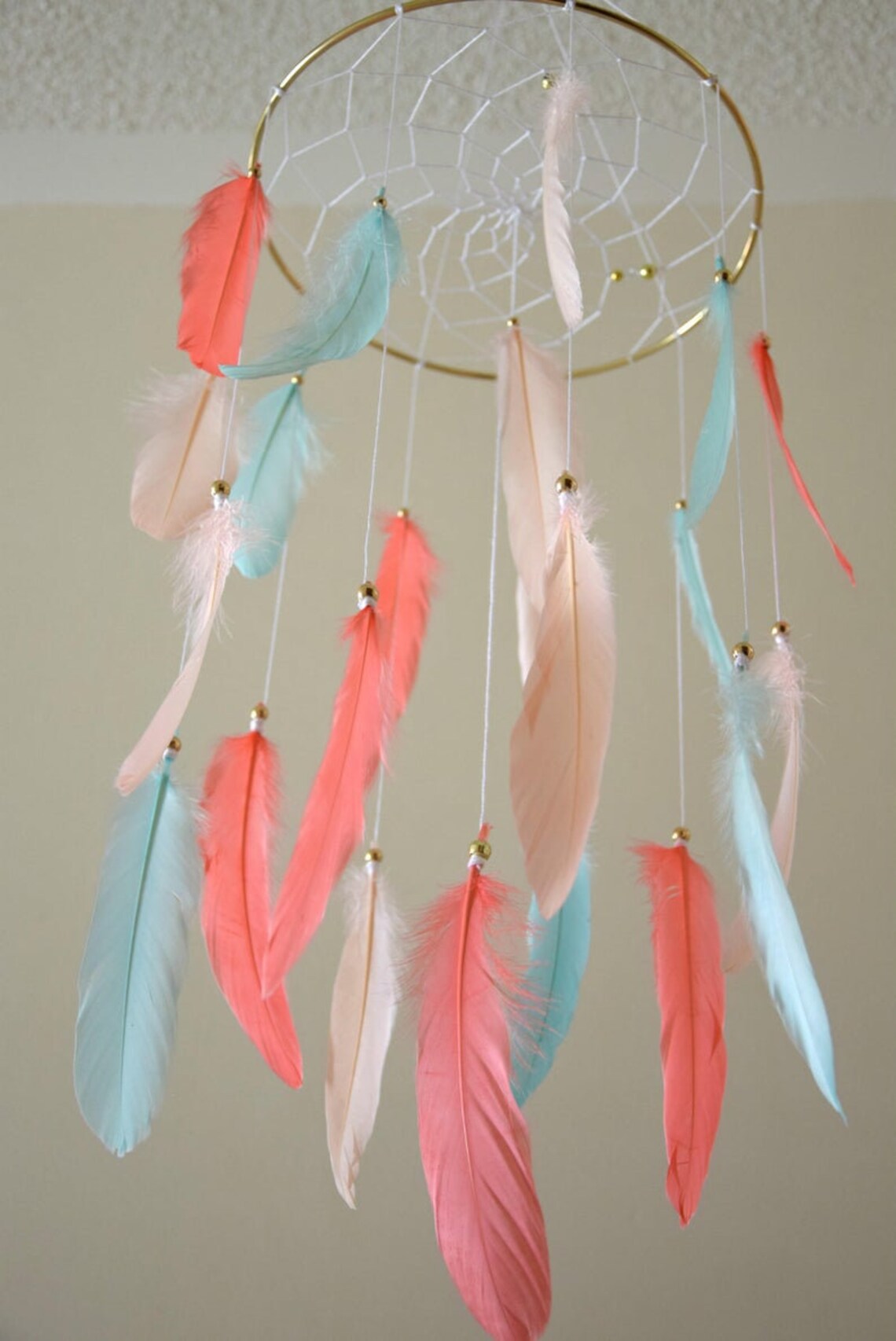 Boho Mobile Dream Catcher Baby Mobile Girl Nursery Mobile Etsy