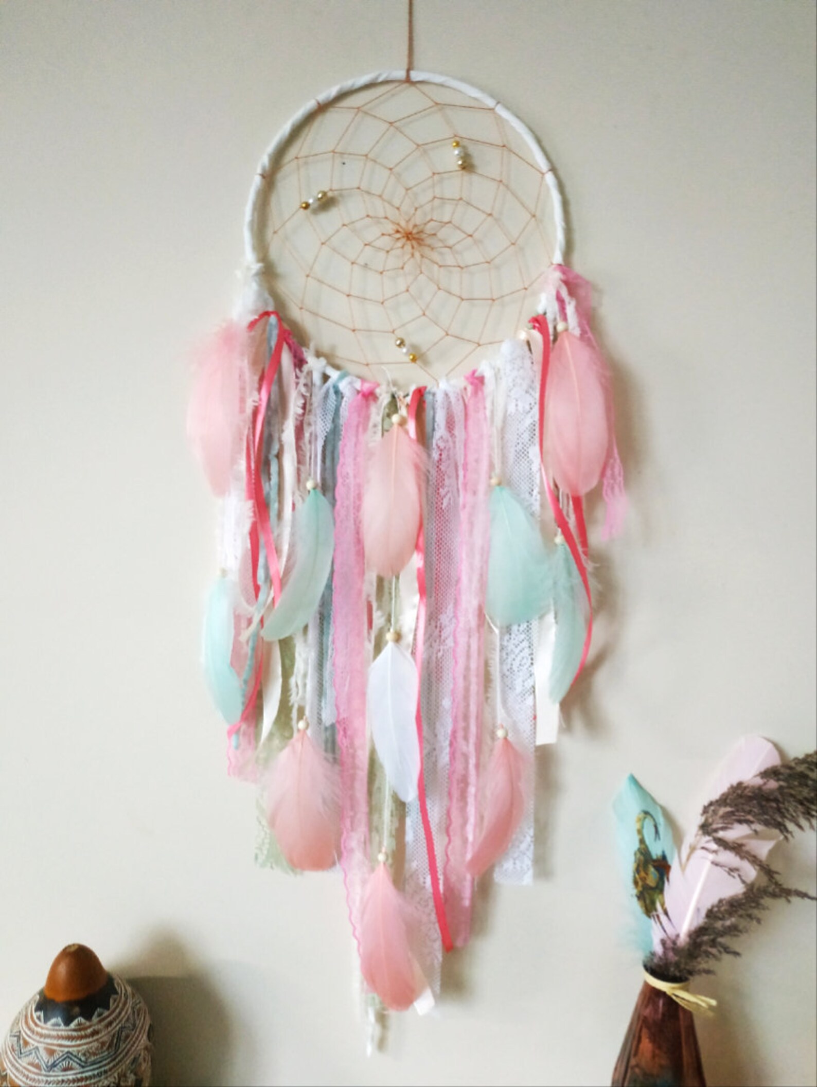 Tapestry Aesthetic Large Dream Catcher Boho Dreamcatcher Wall Etsy