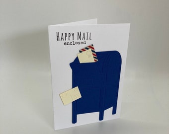 Handmade Happy Mail Enclosed Greeting Card