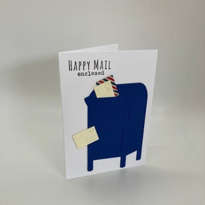 Handgemaakte Happy Mail bijgevoegde wenskaart