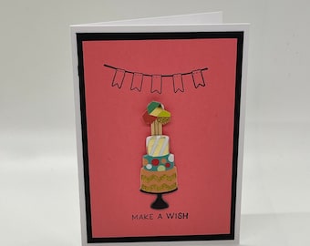Handmade Make a Wish Birthday Card