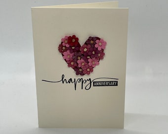 Handmade Happy Anniversary Greeting Card