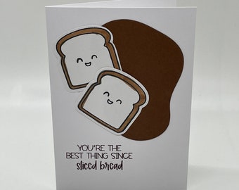 Handmade Sliced Bread Pun Greeting Card