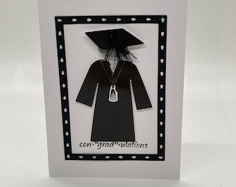 Handmade Con-"Grad"-ulations Graduation Greeting Card