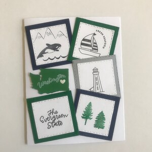 Handgemachte Washington Love Grußkarte