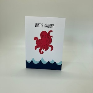 Fatto a mano Cos'è kraken Biglietto di auguri