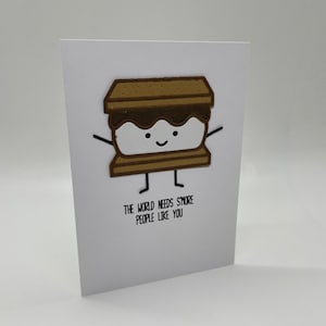 Tarjeta de felicitación hecha a mano El mundo necesita más personas como tú