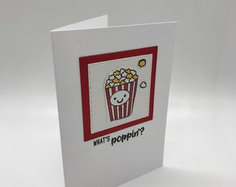 Handmade What’s Poppin’ Greeting Card