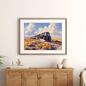Union Pacific Big Boy 4014 Train Print | Steam Train Railfan Art Poster ...