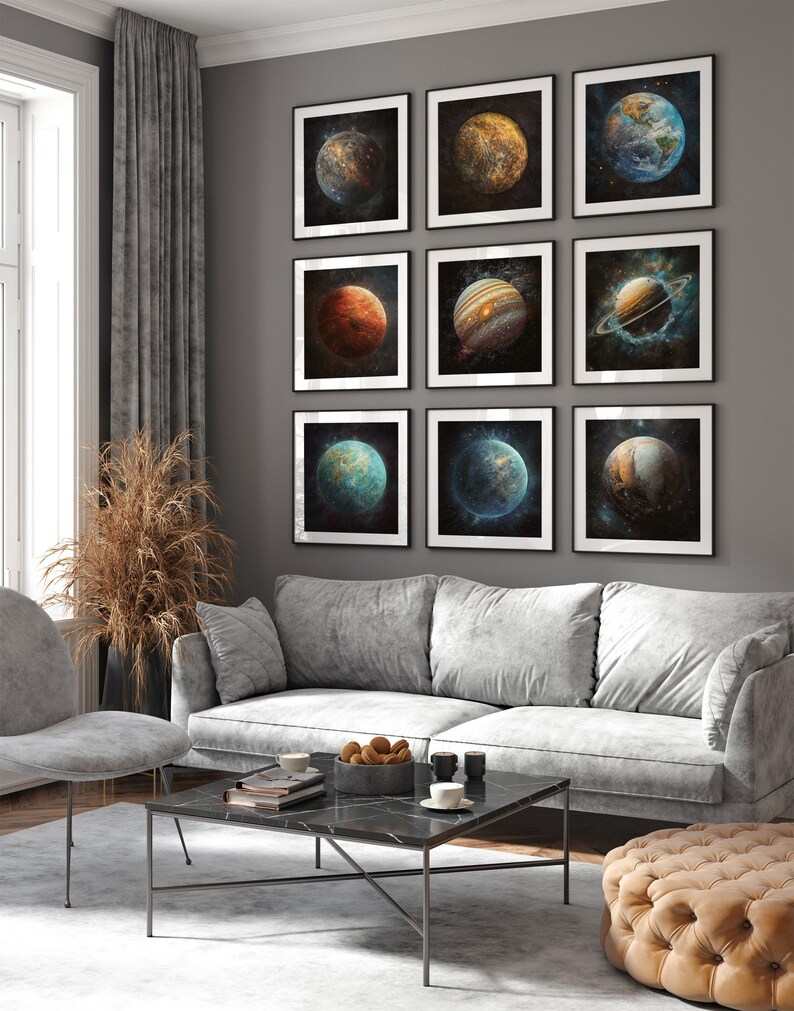 Planet Saturn Print | Space Wall Art Decor | Saturn Poster | Printable ...