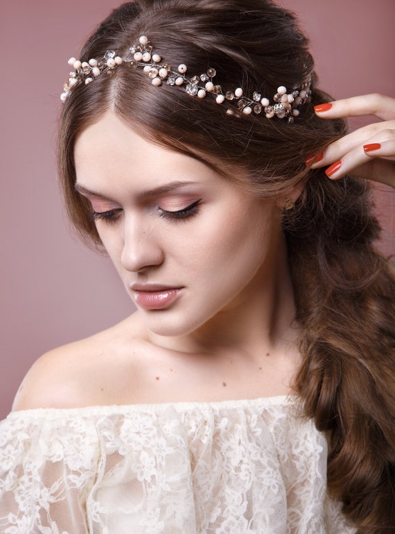 Wedding Headband Wedding Hair Vine Wedding Tiara Wedding Etsy