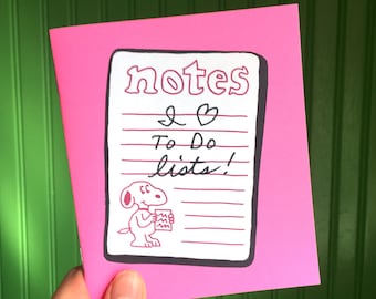 Zine: Me encantan las listas de tareas pendientes