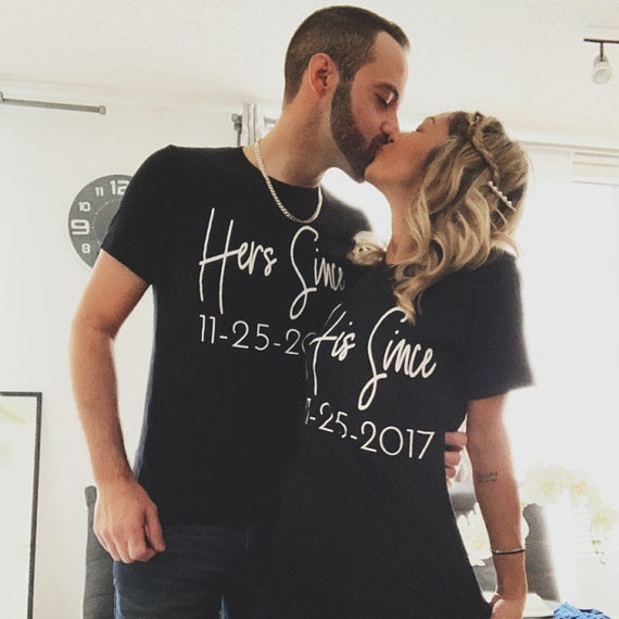 Matching Couple Together Since Shirts 