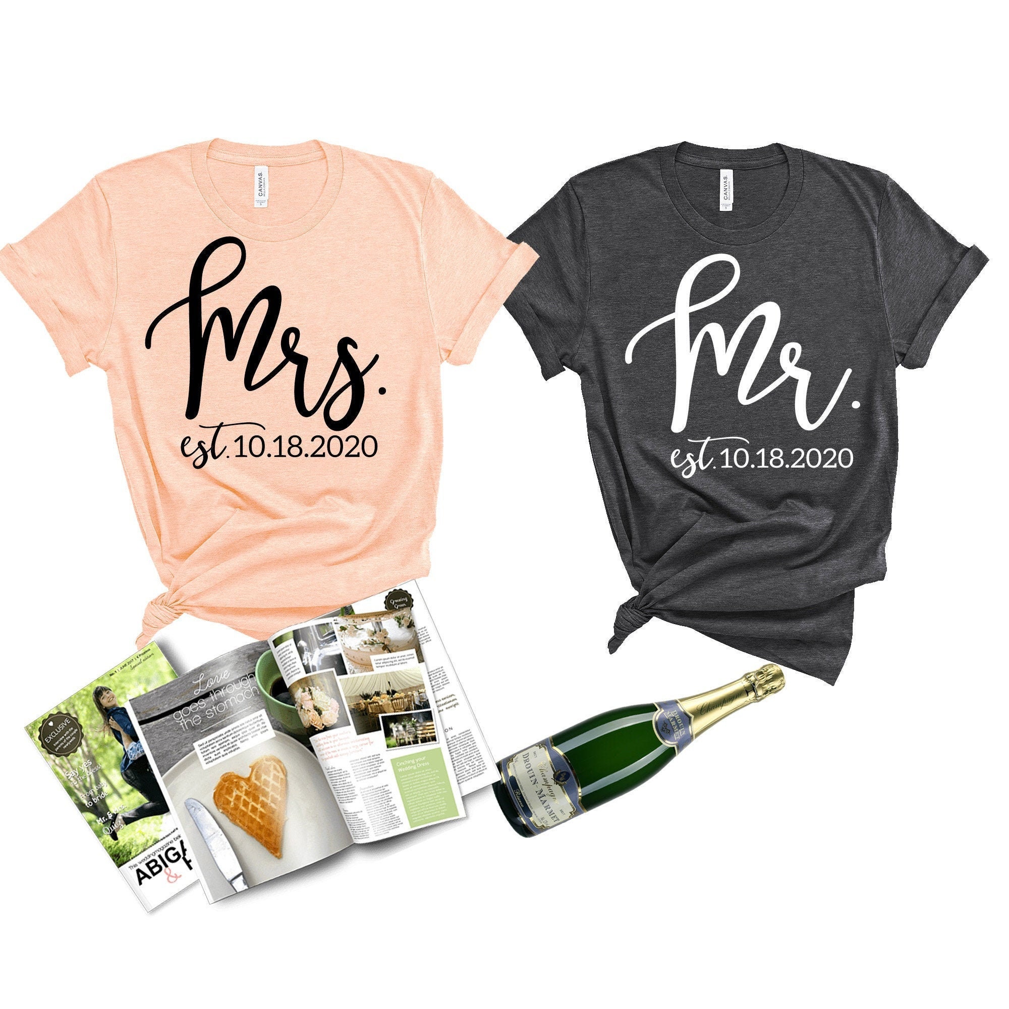 Mr. and Mrs. matching couples shirts- Husband and wife matching shirt…