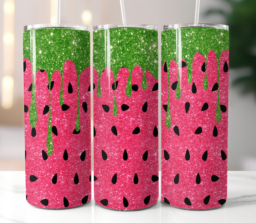 Watermelon Fruit Tumbler Sublimation Transfer Ready to Press Watermelon