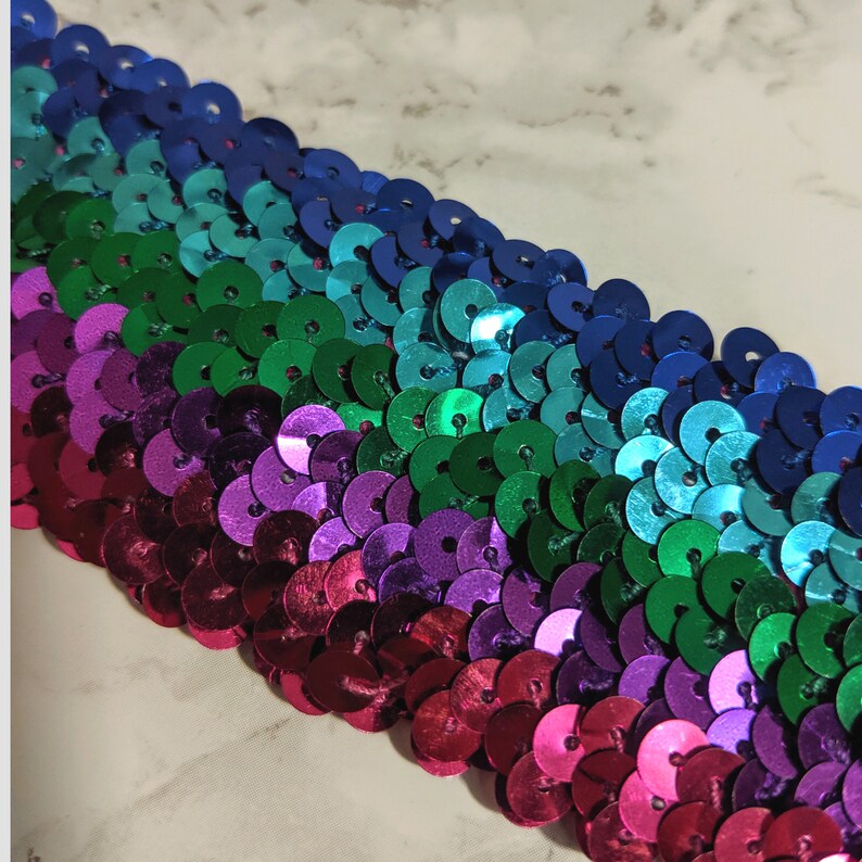 mardi gras sequin headband