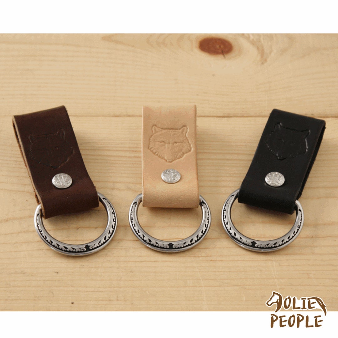 Leather Key Fob Belt Loop Key Holder SS Floral Dee / Knife Etsy