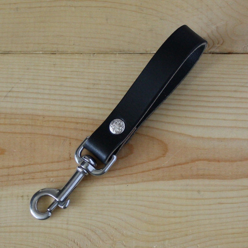Handmade Leather Key Fob Mens Belt Loop Keychain Purse | Etsy