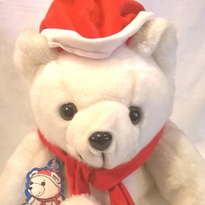 Vintage 20&quot; Burli Bear with Original Tags, Hat & Scarf (1986)