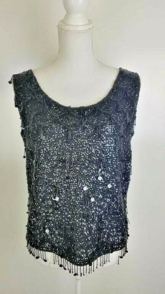 Vintage Couture Koret of California Sequined Top