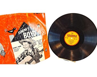 Vintage Jimmy Boyd, "Early bird/I'll Stay in the House" 78rpm Record