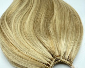 d Sandy Blond Gerade Pferdeschwanz Verlängerung auf Gummiband,Kanekalon,Haar Accessoires, Synthetische Täglich Tragen Haar Verlängerung,Ponytail EXTENSION