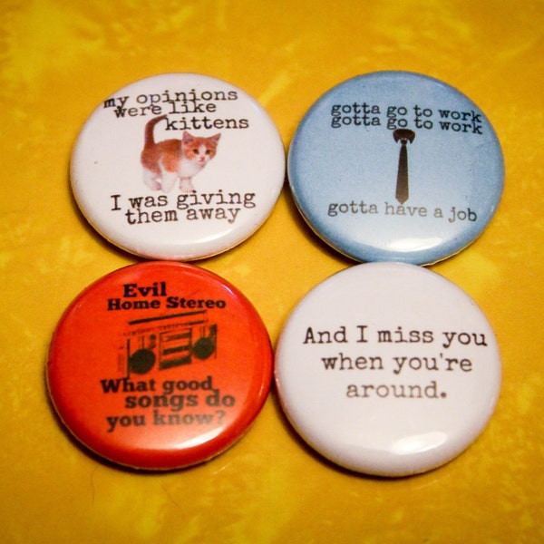 Modest Mouse Multi Pack 2 - Set of 4 - 1" Pinback Buttons